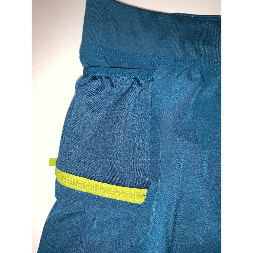 Brooks Running Shorts Teal Blue  XX Large Athletic Gym Workout Performance - Picture 3 of 10